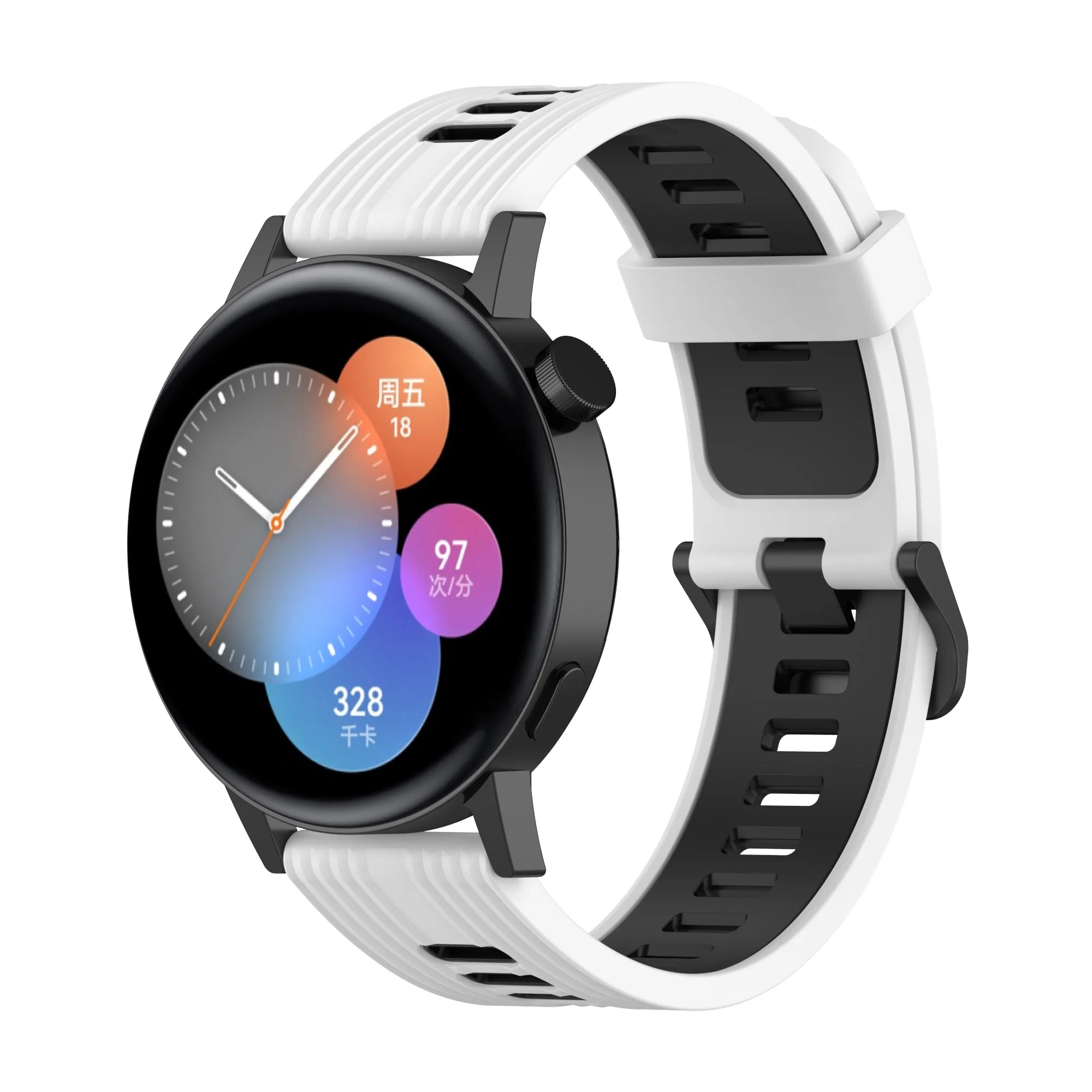 Silicone Band For HUAWEI WATCH GT 3 46mm/GT 2/Pro/Runner Quickfit bracelet Samsung Galaxy Watch 5/pro/4 6 Classic/Active 2 strap
