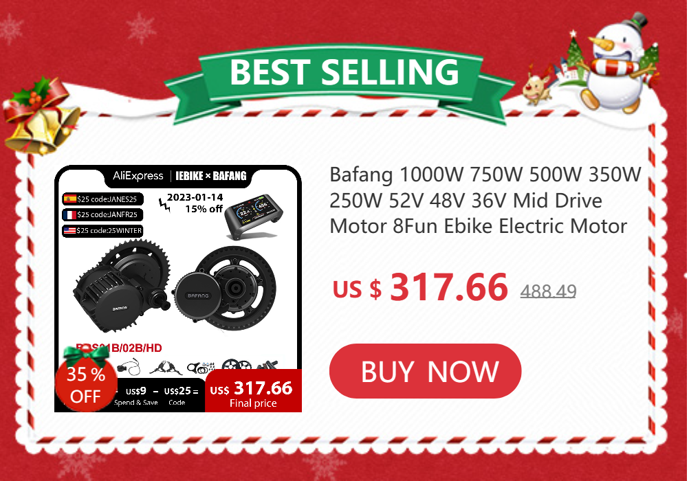 Bafang Motor BBSHD 52V 1000W BBS02B 750W 48V 500W BBS01B 350W 250W 36V BBS01 BBS02 BBS03 Mid Drive Motor 8FUN