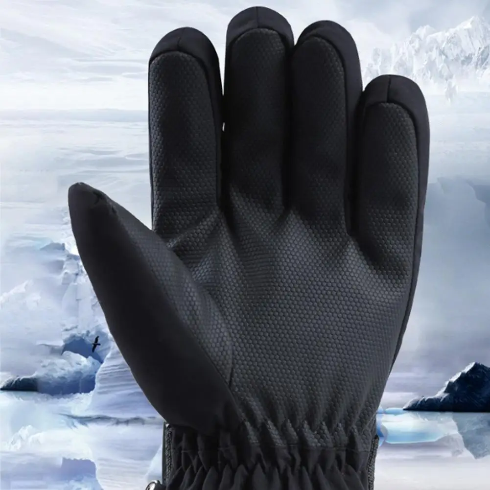 Winter Electric Heated Gloves Motorcycle Gloves Waterproof Heated Moto Touch Screen Battery Powered Cycling Gloves For Winter