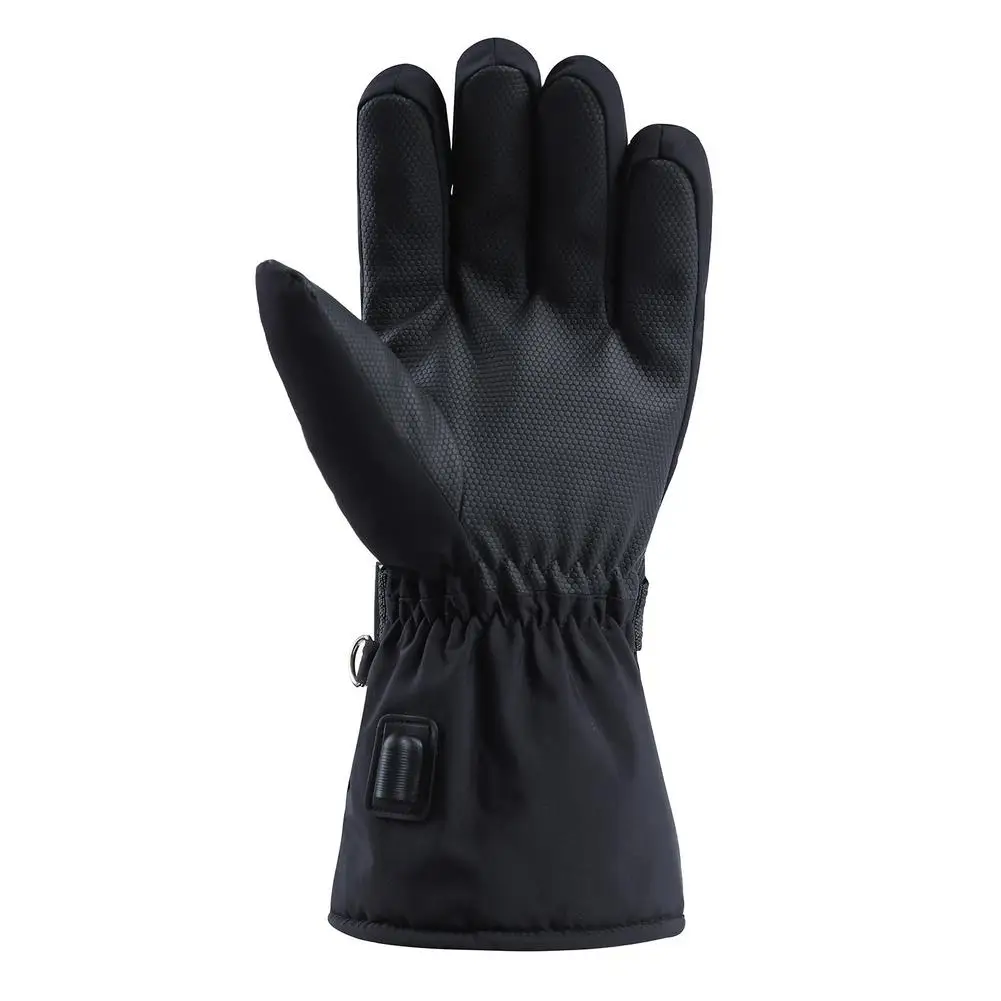 Winter Electric Heated Gloves Motorcycle Gloves Waterproof Heated Moto Touch Screen Battery Powered Cycling Gloves For Winter