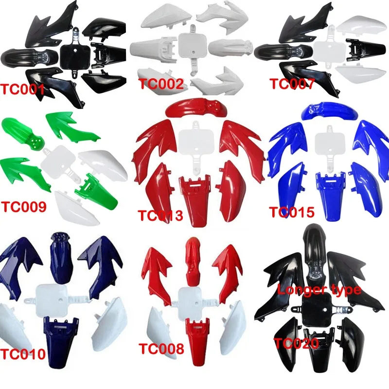 Motorcycle Plastics Full Fairing Body Cover Kit Seat for Honda CRF50 Pit Dirt Bike Thumpstar 110cc 125