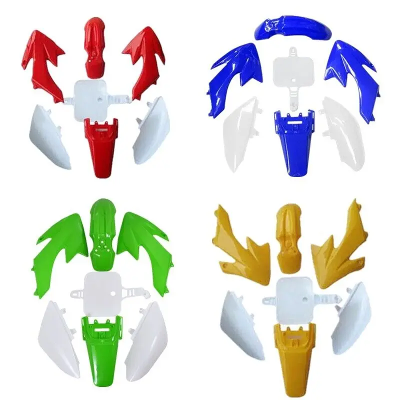 Motorcycle Plastics Full Fairing Body Cover Kit Seat for Honda CRF50 Pit Dirt Bike Thumpstar 110cc 125