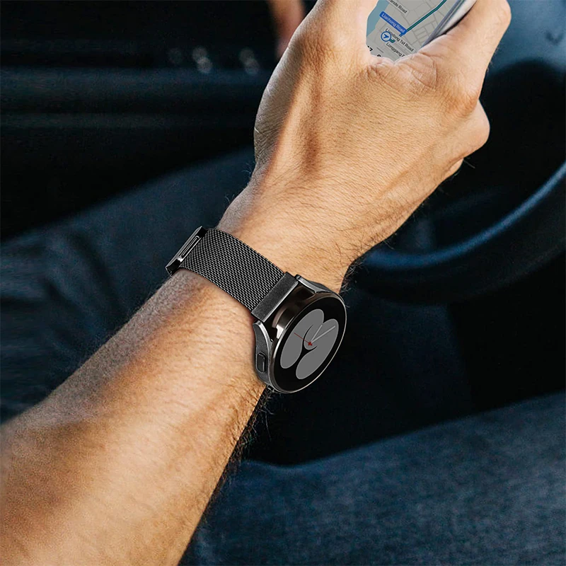 20mm 22mm Milanese band For Amazfit GTR/GTS-4-3-2-2e-Mini-Pro/stratos 2 Metal Magnetic Loop Bracelet Amazfit bip-U-S-3-Pro strap