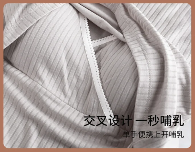 Pure Cotton Breastfeeding Clothes Short-Sleeved Summer Maternity Pajamas Suits Women's Postpartum Homewear Ropa de Maternidad