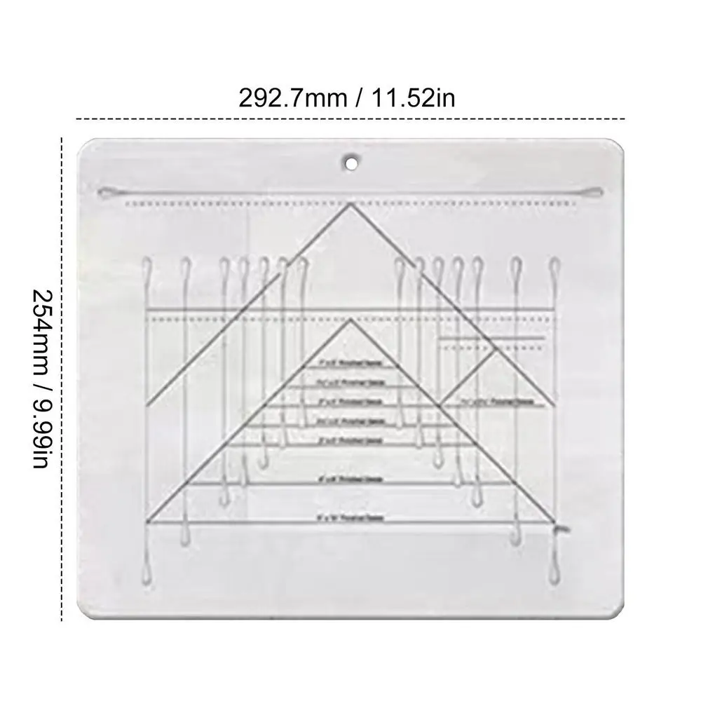 Flying Geese Trim Cutting Ruler Strong Acrylic Quilting Ruler For Easy Precision Cutting Fabric Paper Essential Trim Tool Rulers