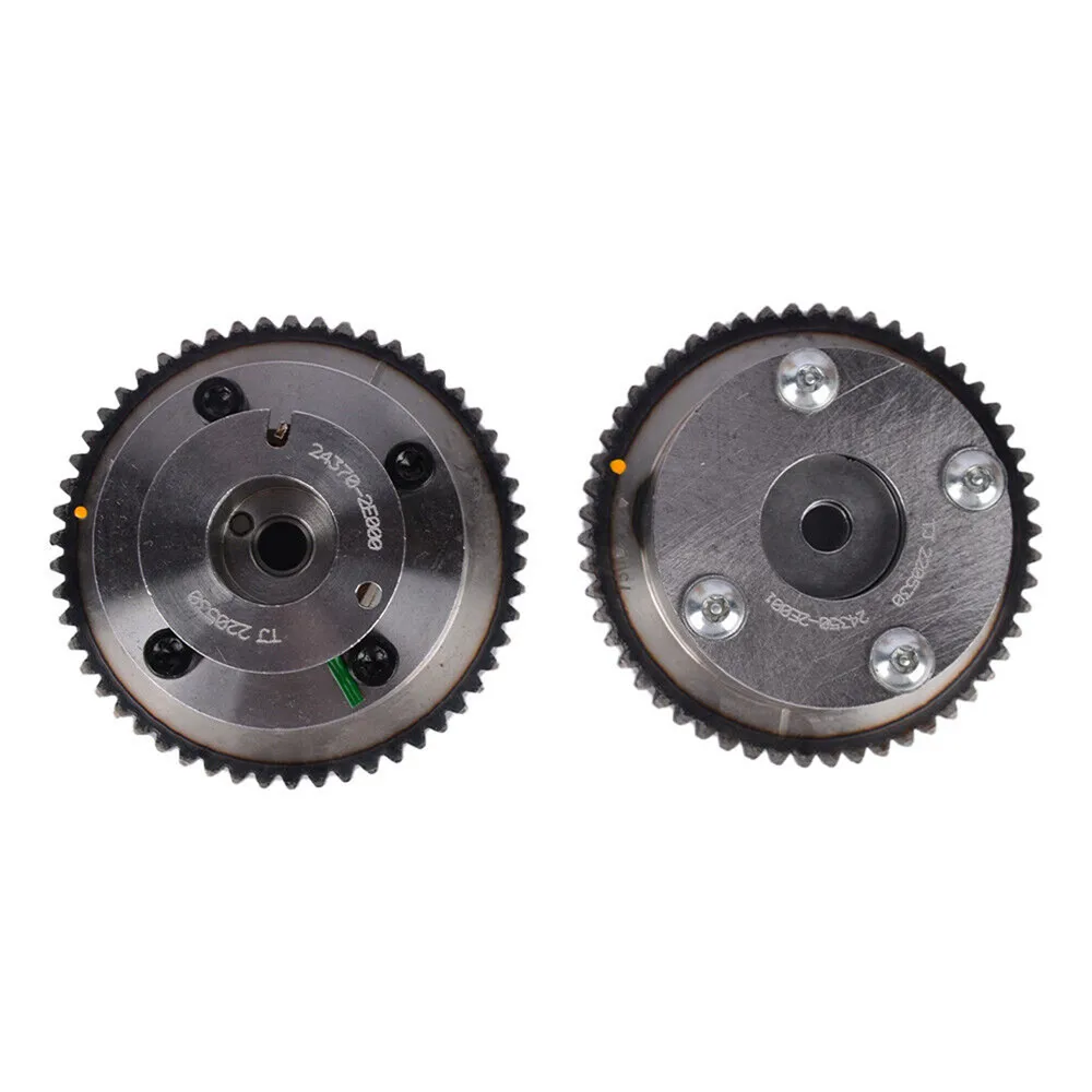 2pcs/set CVVT Intake and Exhaust Camshaft Gear Sprocket 243502E001 243702E000 for Hyundai Kia Elantra Forte Koup 1.8L