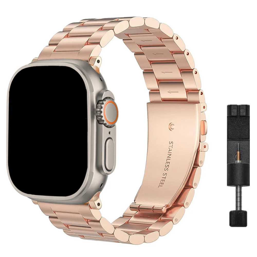 Stainless Steel Strap For Apple Watch Ultra Band 49mm 44mm 40mm 42mm 38mm 41mm Watchband Bracelet iWatch series 3 SE 6 7 8 45mm