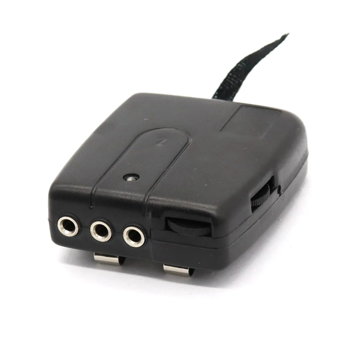 Black Plastic Motorcycle Intercom Host With Headphones Kit Helmet Wired Walkie Talkie Motorcycle Portable Audio Wired Headset