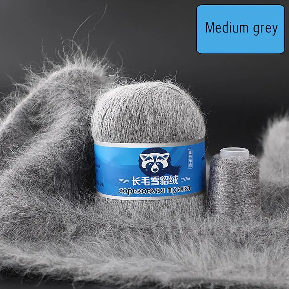 Cashmere Yarn Ball Long Plush Cashmere Yarn For Knitting Mink Cashmere Yarn Jewelry Hand-Knitted Coarse Merino Wool Yarn For