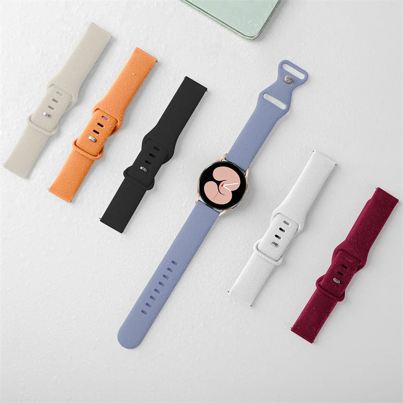 Sport band For Samsung Galaxy watch 6/5/pro/4/Active2 20mm silicone Huawei gt 2-3 bracelet galaxy watch 6 Classic 47/43mm strap