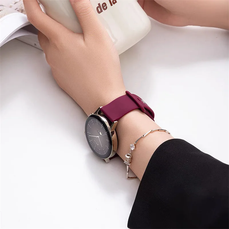 Sport band For Samsung Galaxy watch 6/5/pro/4/Active2 20mm silicone Huawei gt 2-3 bracelet galaxy watch 6 Classic 47/43mm strap