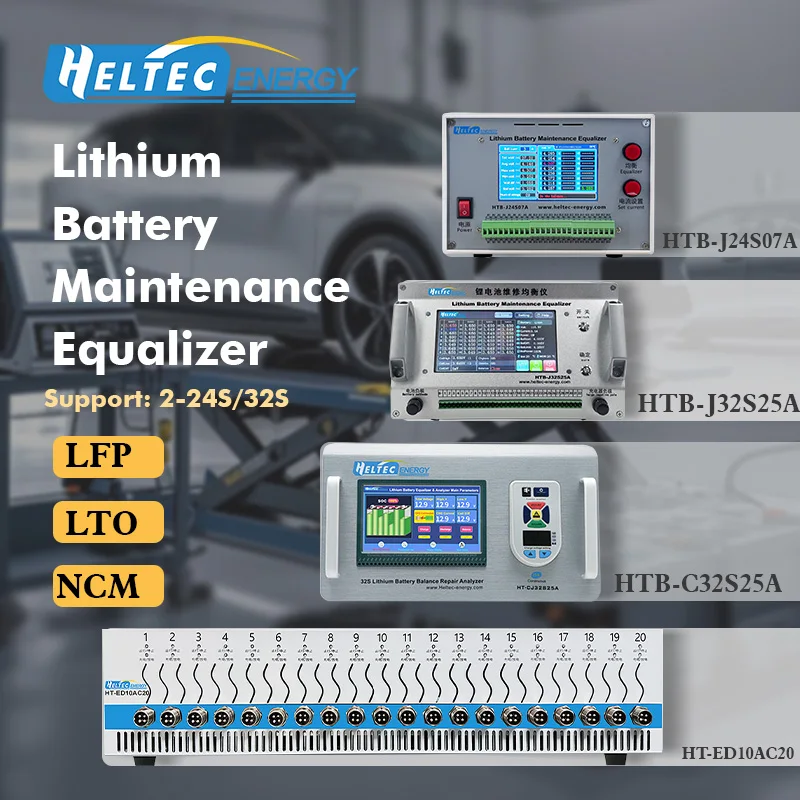  Heltec 2s-24s 32s 4A 7A 10A 25A Lithium/Lifepo4/LTO battery cell balance repair machine/equalizer Car Battery Capacity teste