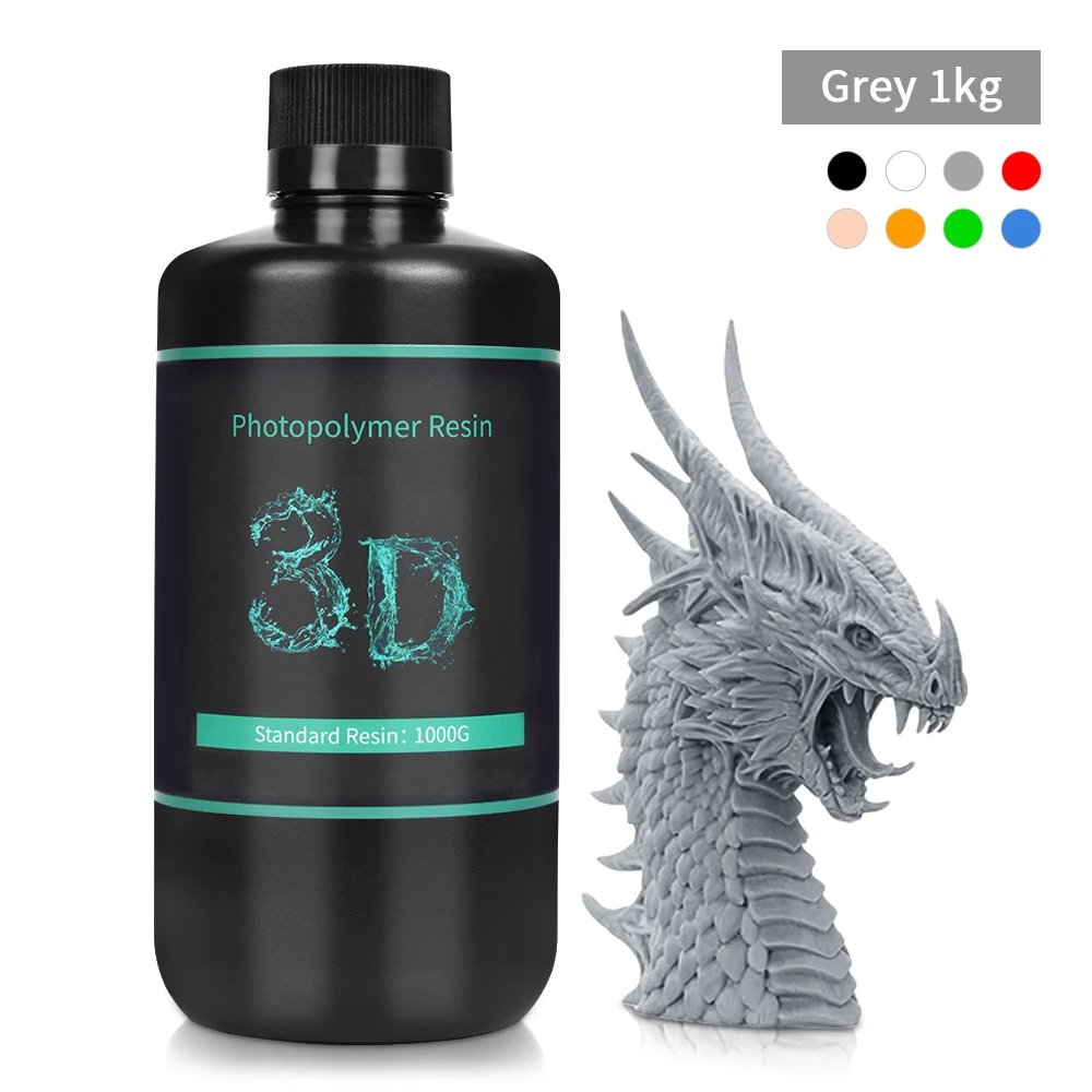 SUNLU UV Resin Photopolymer Resin 1kg Resin Standard 3D Printer Photopolymer Resin LCD 3D Printing 405nm UV Curing