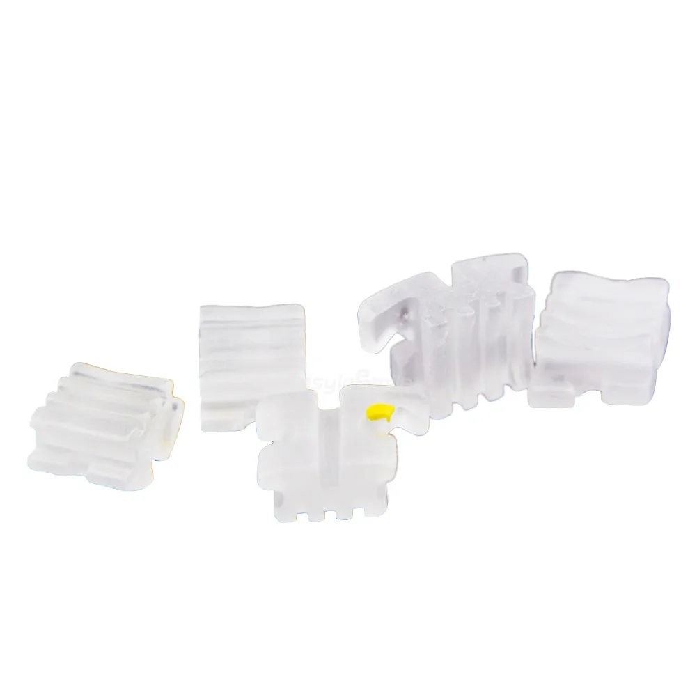 Easyinsmile 20PCS Dental Material Ortho Ceramic Bracket Clear Braces High Quality Roth / MBT 3/345 022
