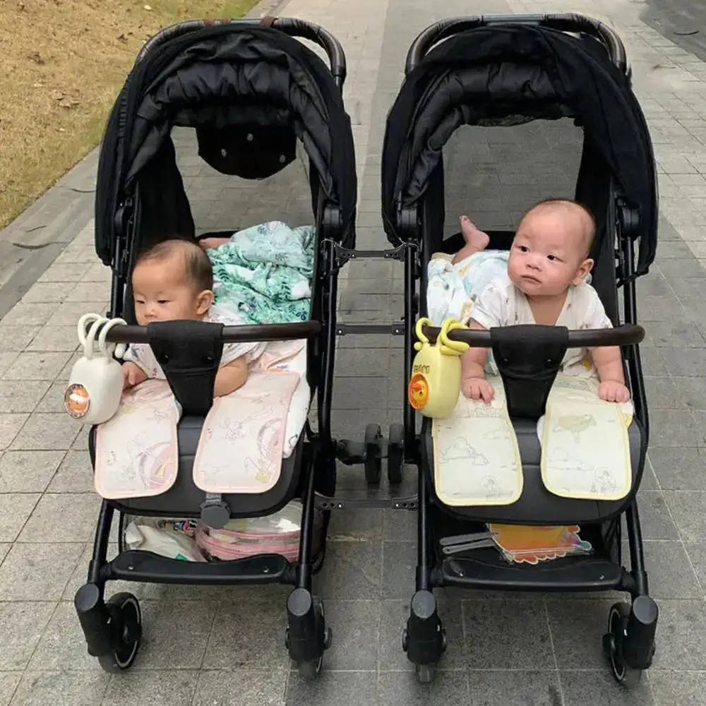 Baby Stroller Connectors Detachable Double Cart Connector Lightweight Double Stroller Adapter Adjustable Reusable Twin Pushchair