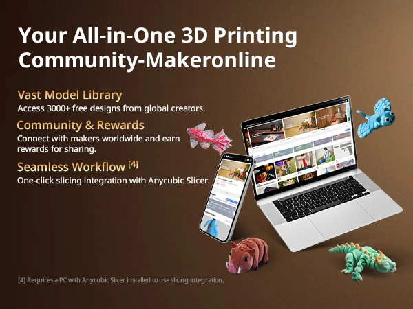 ANYCUBIC Kobra 3 Max V2 3D Printer Up to 600mm/s Print Speed Massive Build Volume 500*420*420mm Smart APP Control 3D Printer