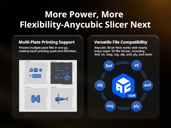 ANYCUBIC Kobra 3 Max V2 3D Printer Up to 600mm/s Print Speed Massive Build Volume 500*420*420mm Smart APP Control 3D Printer