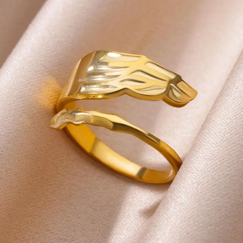 316L Stainless Steel Ring for Women Gold Color Rings Female Vintage Wedding Jewelry 2024 Trendy Accessories Birthday Gift Anillo