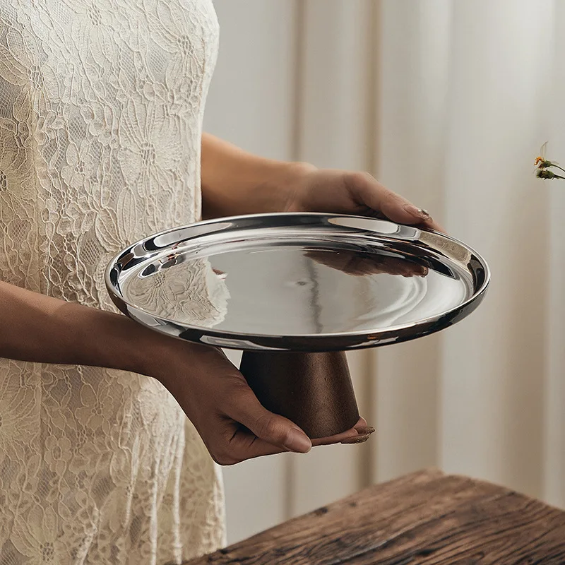 Round Cake Display Tray DIY Cake Acacia Base Wedding Party Cake Stand  Bakken Cake Hard Papier Pad bakken Tool