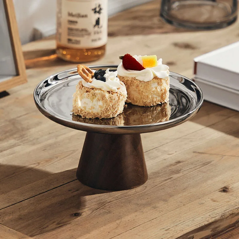Round Cake Display Tray DIY Cake Acacia Base Wedding Party Cake Stand  Bakken Cake Hard Papier Pad bakken Tool