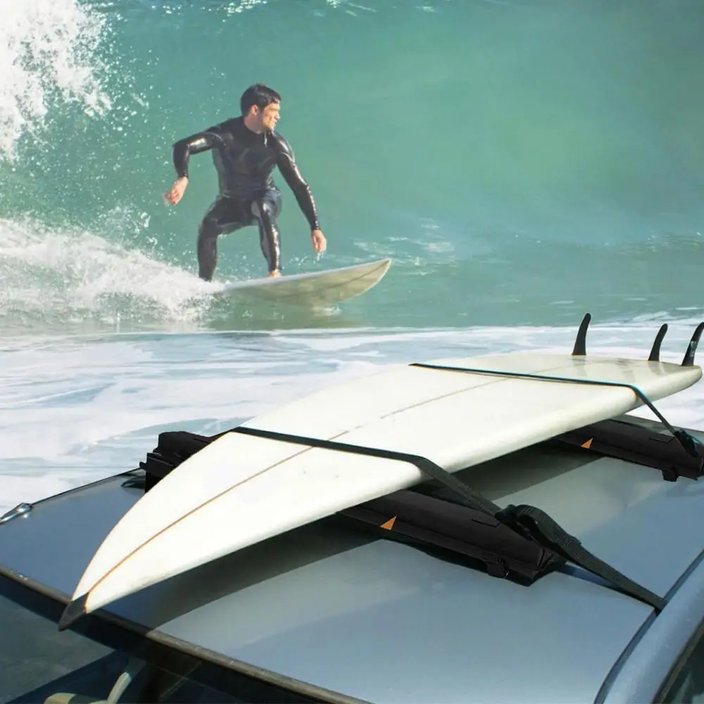 Car Roof Luggage Soft Rack Pads Light Duty Car Roof Rack Cushion Pads For Kayak Canoe Surfboard Paddle Snowboard Sups Board