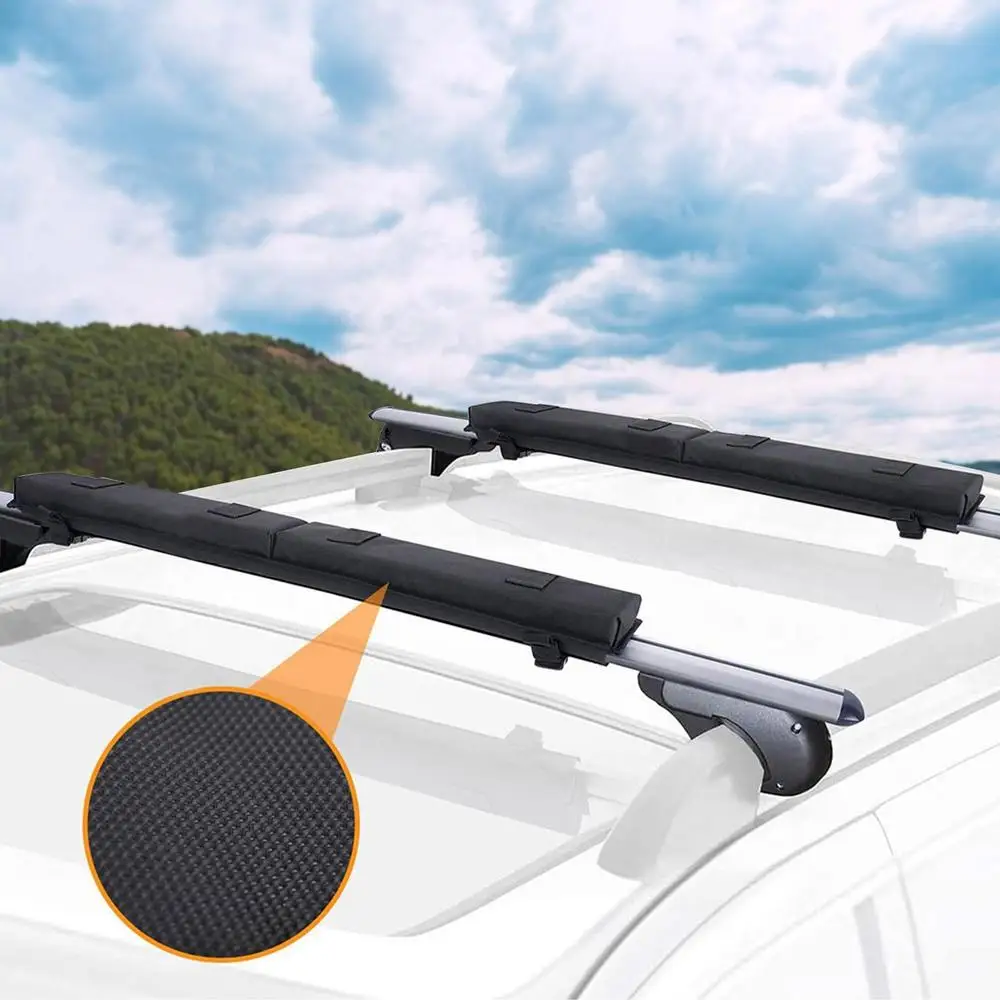 Car Roof Luggage Soft Rack Pads Light Duty Car Roof Rack Cushion Pads For Kayak Canoe Surfboard Paddle Snowboard Sups Board