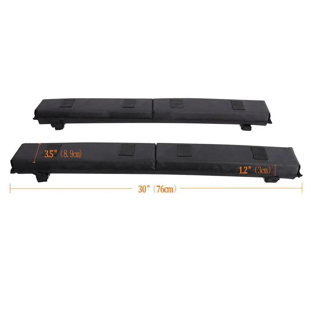 Car Roof Luggage Soft Rack Pads Light Duty Car Roof Rack Cushion Pads For Kayak Canoe Surfboard Paddle Snowboard Sups Board