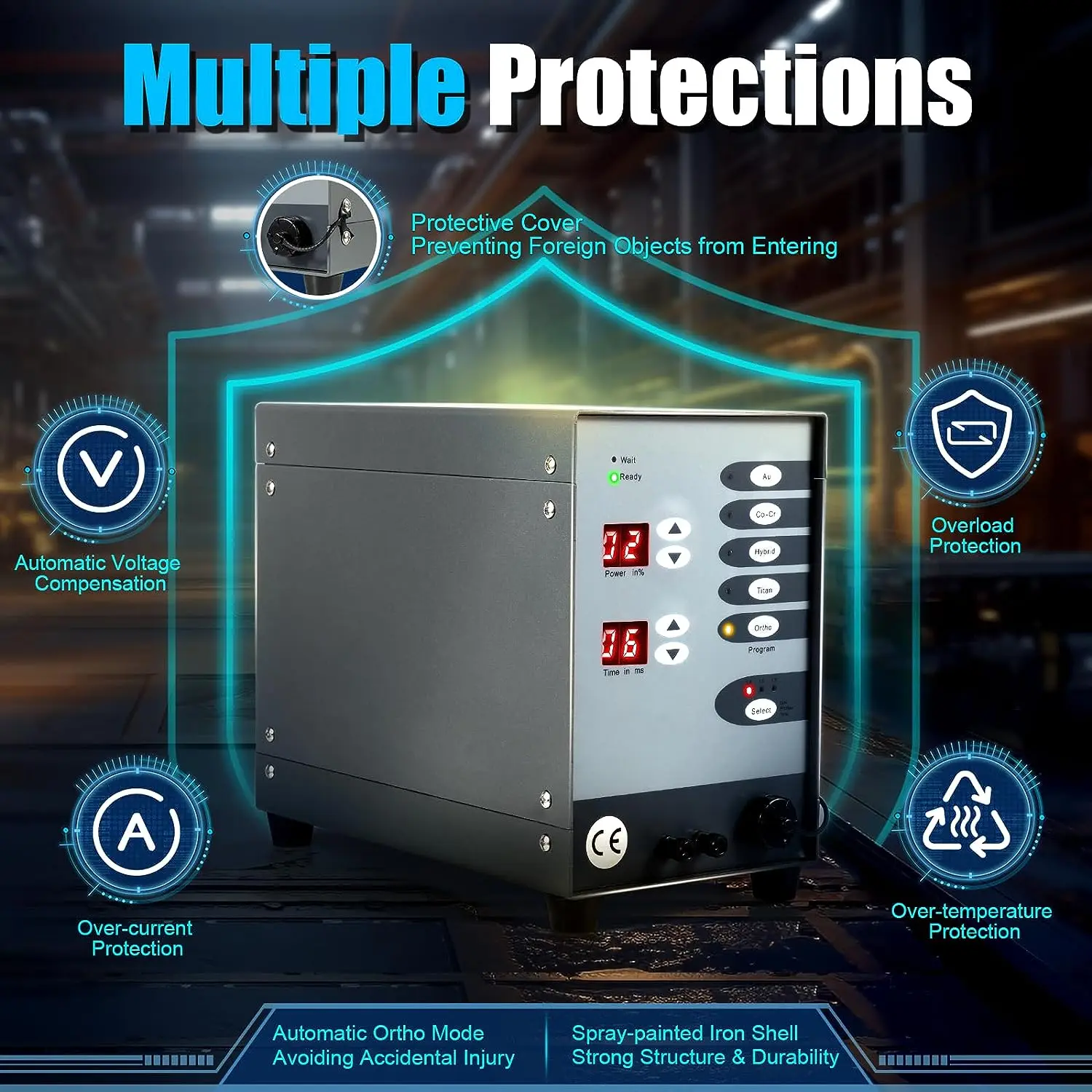 PHYHPP Spot Welding Machine Automatic Numerical Control Touch Pulse Argon Welder Dental Jewelry Machine Spot Welding Machine HOT