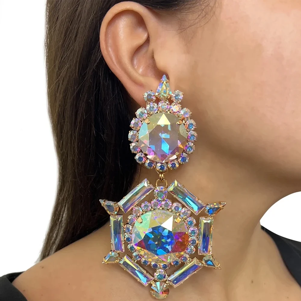 Bohemian Geometric Dangle Earrings Wedding for Women Luxury Designer Statement decor Bridal Jewelry High Quality Accessories