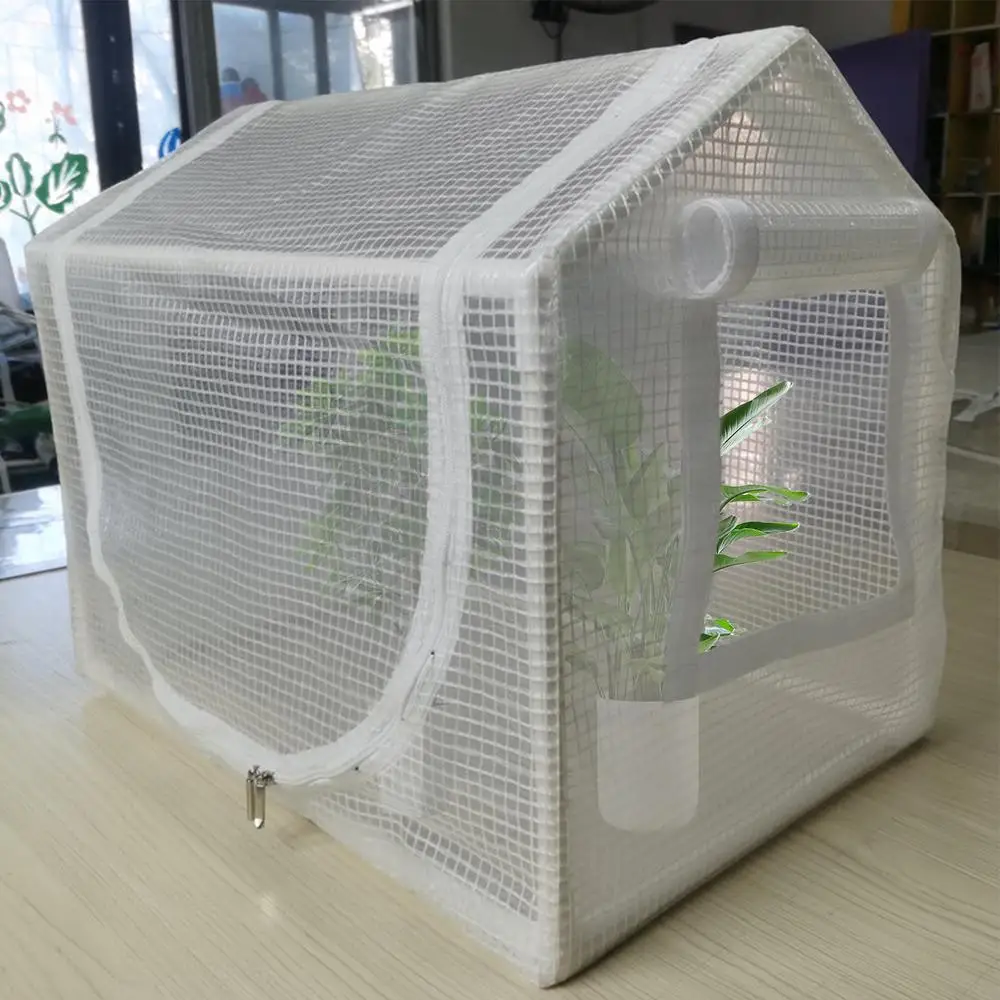 Mini Greenhouse Outdoor Flower House Easy Set Up UV Protected Thickened PE Cover Roll-up Zippered Window Patio For Outdoor