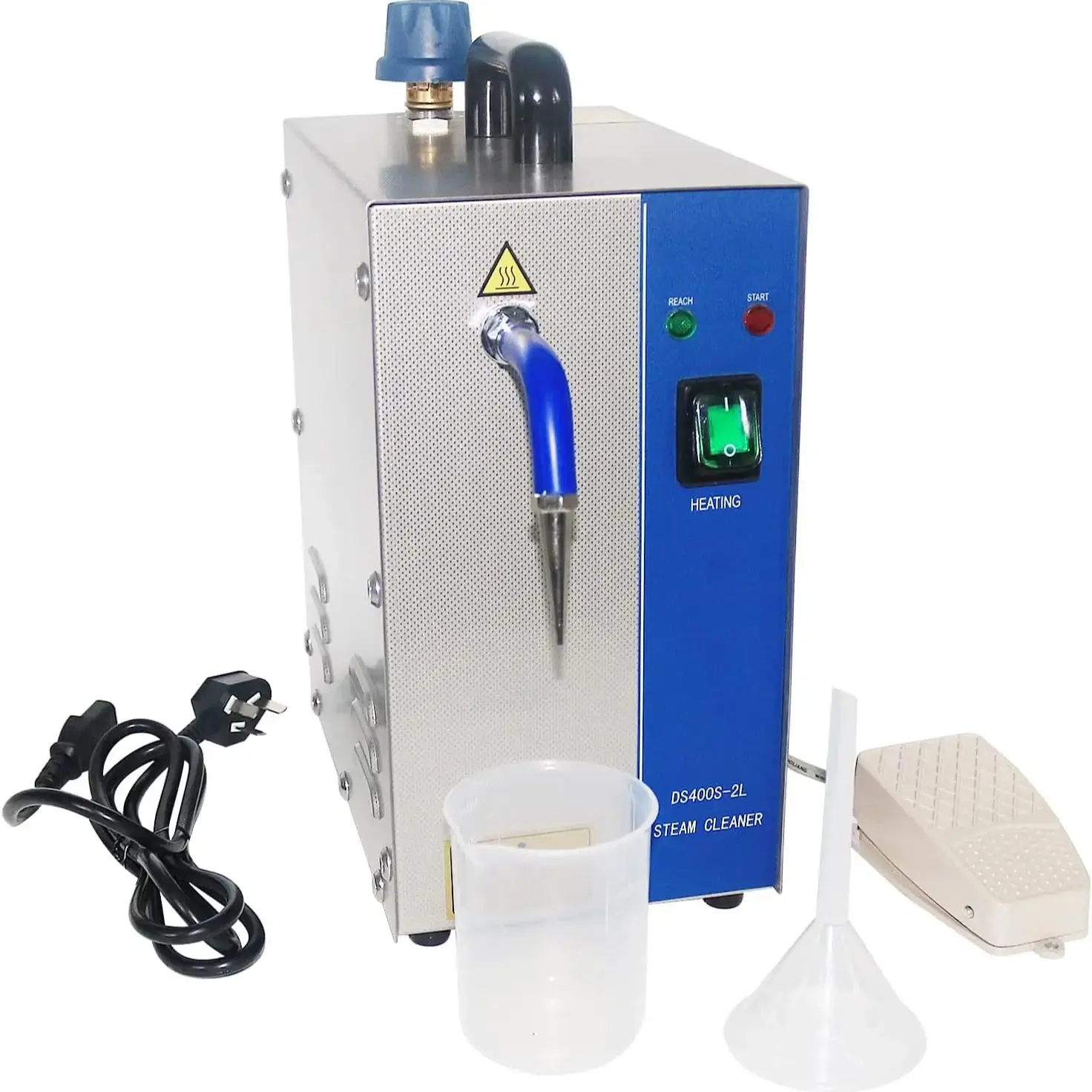 PHYHOO 2L Stainless Steel Jewelry Steam Cleaner Gem Washer Gold Silver Jewelry Steam Cleaning Machine Goldsmith Equipment Tools