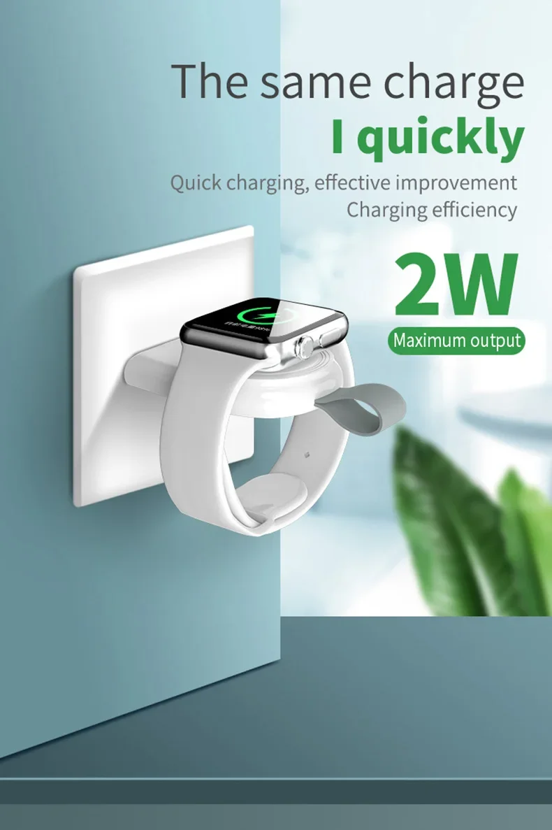 Portable Wireless Charger for Apple Watch Series 9 8 7 6 SE 5 4 3 2 1 Band Strap Station USB Charger Cable for IWatch Ultra 49mm