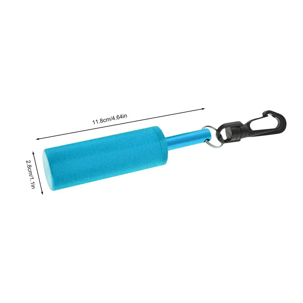 Scuba Rattle Underwater Shaker Aluminum Alloy diving rattle with Clip Noise Maker Signal Bell Diving Stick Communication Device