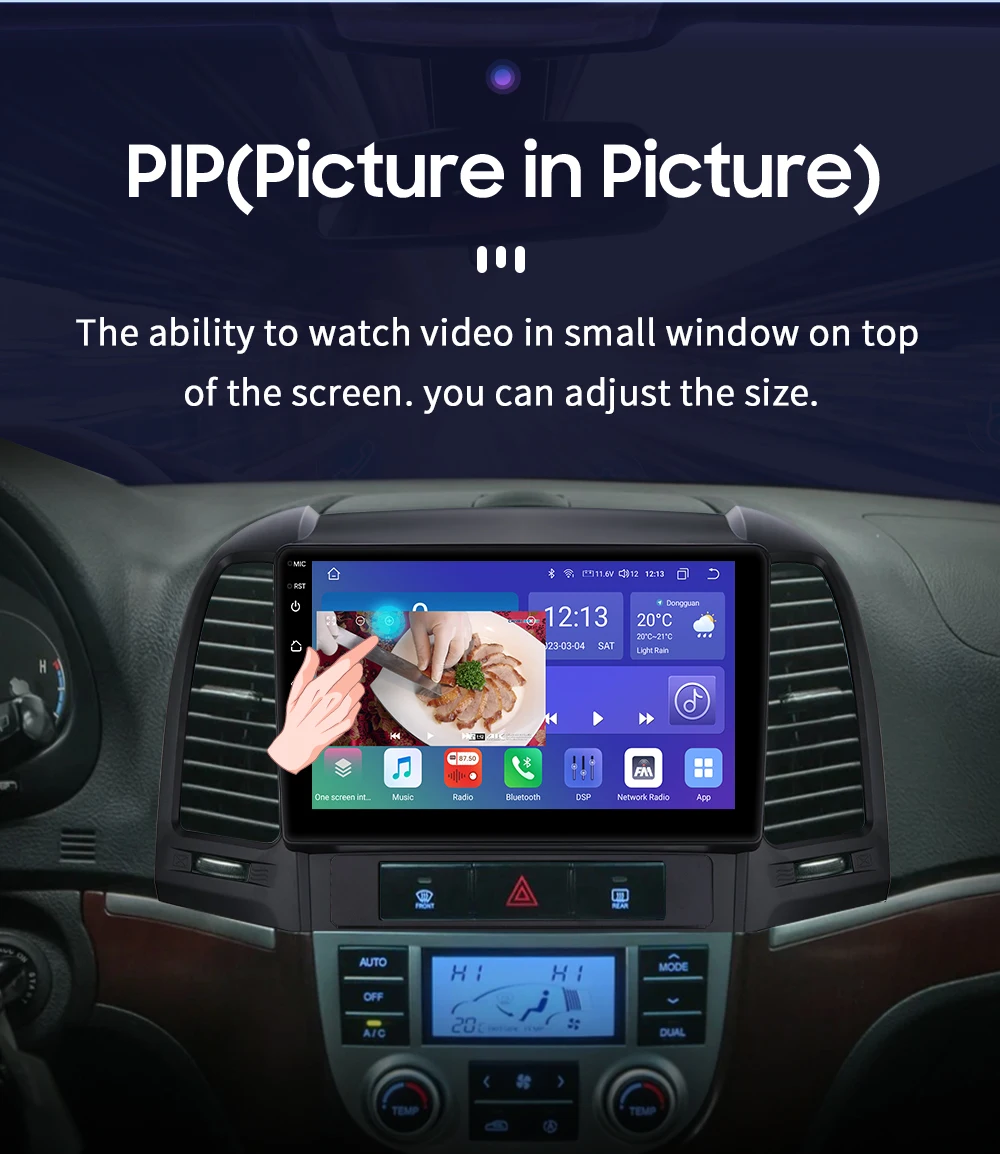 Hizpo Car Radio For Hyundai Santa Fe 2007 2006-2012 Multimedia Navigation 2 Din Android 2din Autoradio CarPlay Stereo Head Unit
