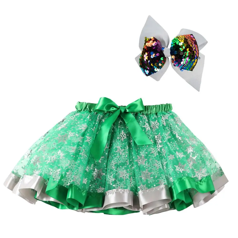 Christmas Skirt Girls Red Holiday Cosplay Costume Christmas Cosplay Dress Printed With Cartoon Elk And Christmas Trees With Hair