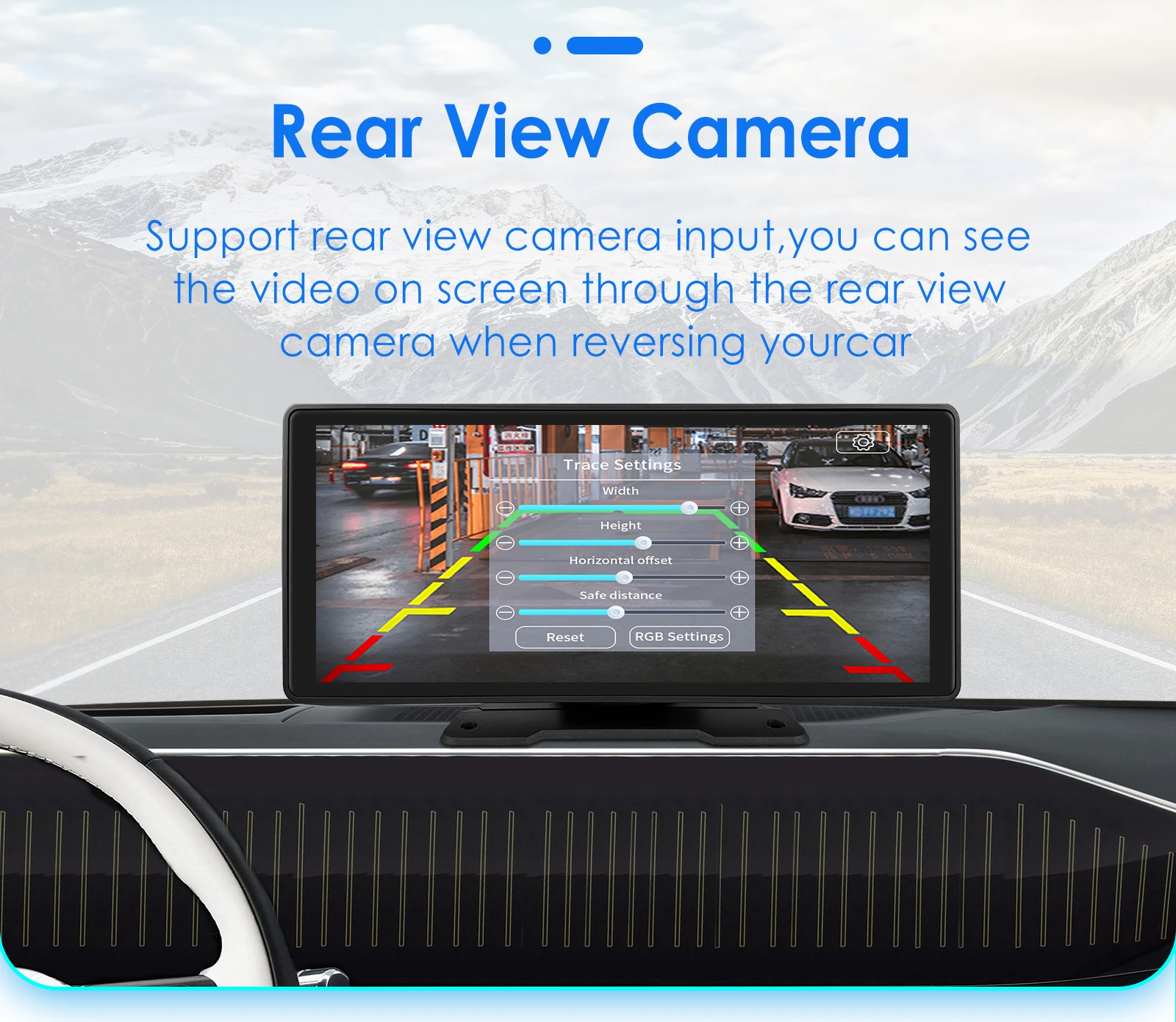 Hizpo Rotatable Adjustable Monitor Universal Car Radio Multimedia Video Player Wireless Carplay Wireless Android Auto FM BT AUX