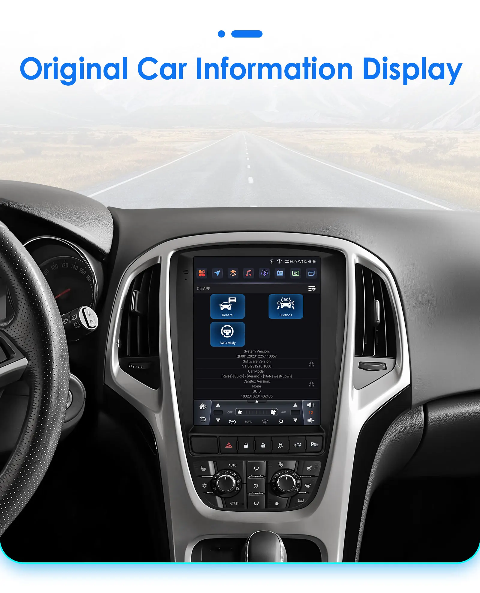 Hizpo 9.7" Car Radio for Opel Astra J Buick Verano 2009 - 2015 Vertical Screen Multimedia Player 2 Din GPS Carplay Auto Stereo