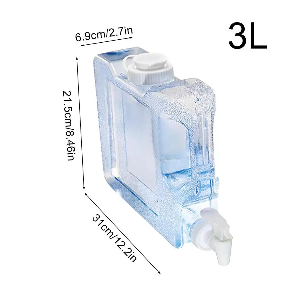 3L Outdoor Camping Water Tank Large Capacity Portable Water Container With Faucet No Leakage Water Bucket For Camping Picnic