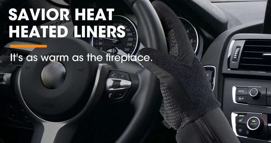 SAVIOR HEAT Rechargeable Heated Gloves Liner Electric Heated Glove Battery Men Women Bicycles Soccer Warmer Gloves SW04 Heated