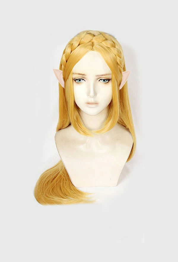 MICCOSTUMES Women's Princess Cosplay Wig and Accessory Hair Crown Headwear and Earrings