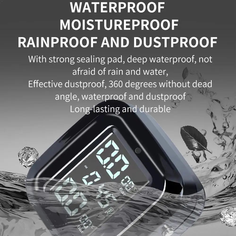 Tire Pressure Monitor Waterproof Motorcycle TPMS System High Precision LCD Display Real-time Monitoring Motorcycle Accessories