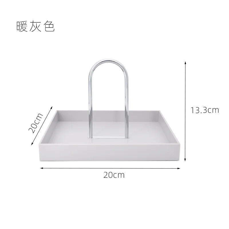 Tray Storage Desk Organizer Table Decorate Cosmetics Jewelry Sundries Display Makeup Bedroom Round Solid Color Storage organizer