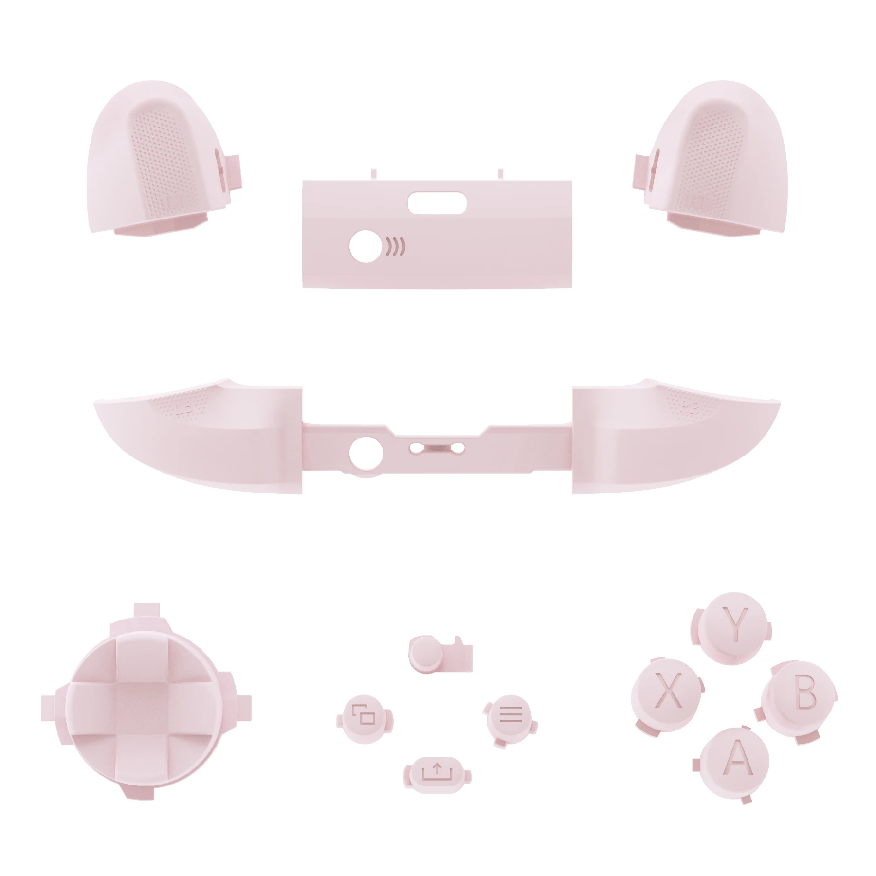 eXtremeRate Replacement Buttons for Xbox Series X|S(Xbox Core Wireless Controller ) (Controller Not Included) - Sakura Pink