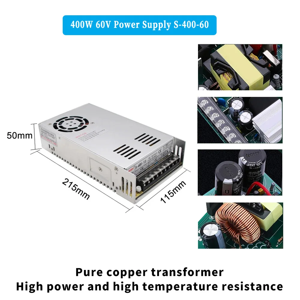 NEMA 34 86mm Stepper Motor 2PH 6A 4.5Nm/8.5Nm/12.5Nm 14mm Shaft Diameter With Power Supply Driver Kit For CNC Engraving Machine