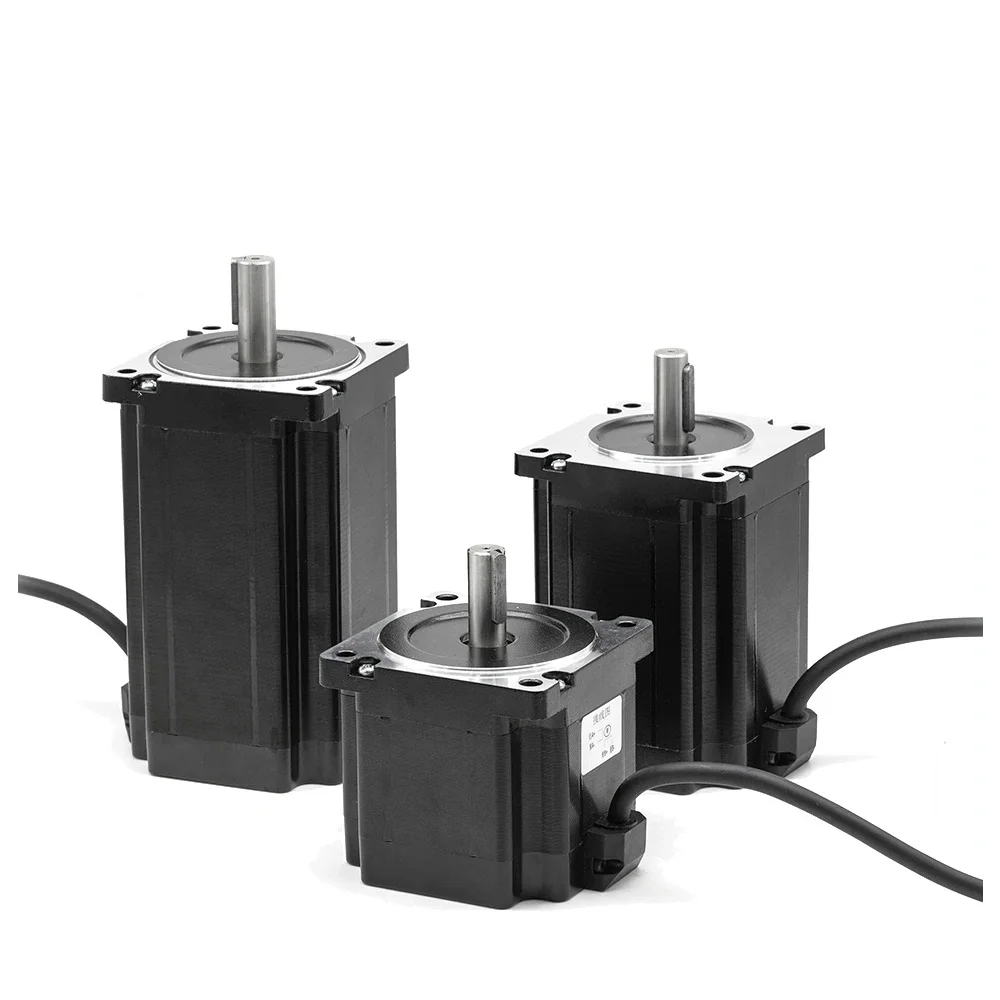 NEMA 34 86mm Stepper Motor 2PH 6A 4.5Nm/8.5Nm/12.5Nm 14mm Shaft Diameter With Power Supply Driver Kit For CNC Engraving Machine
