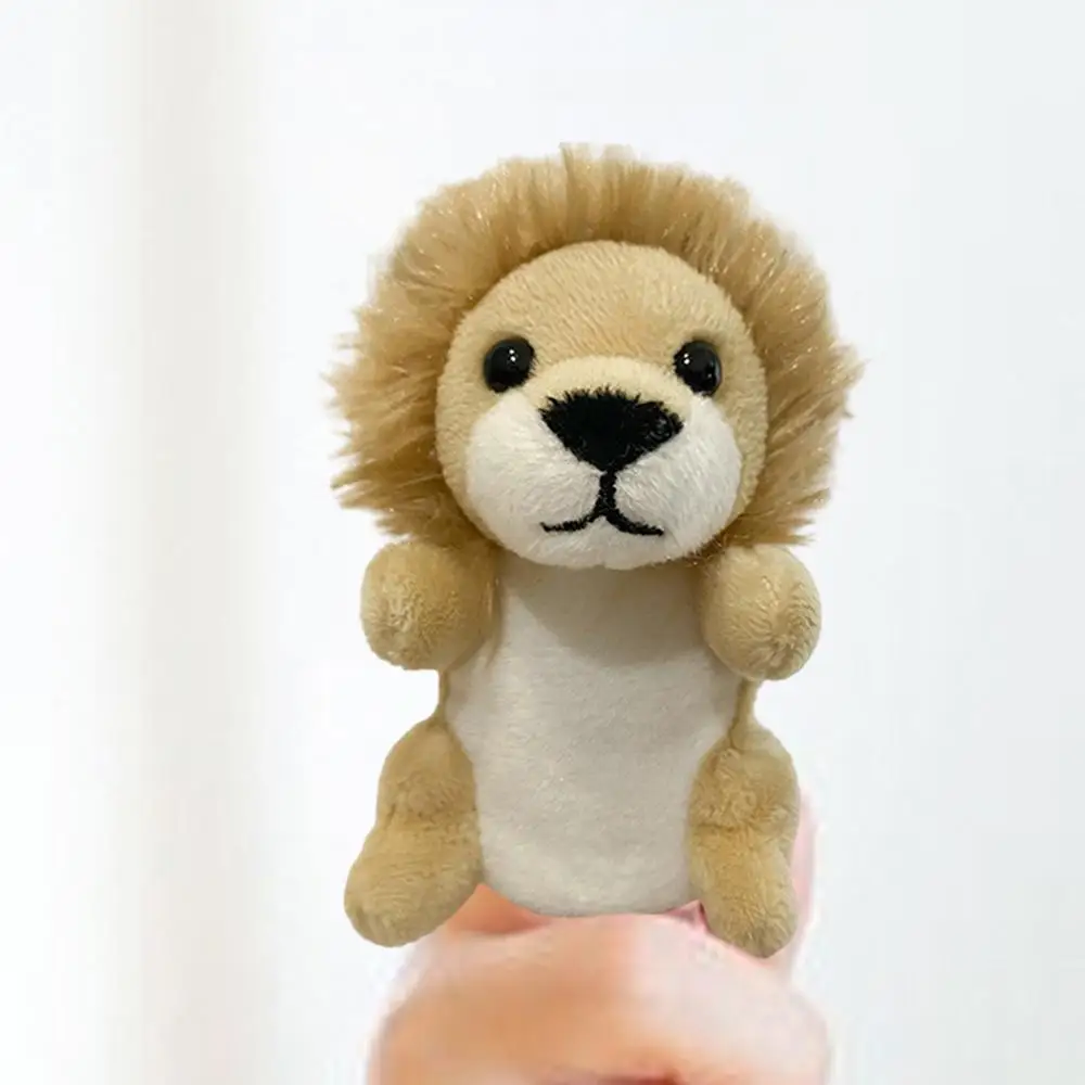Cartoon Animal Hand Puppet Parent-child Game Hippopotamus Lion Tiger Appease Toys Birthday For Children
