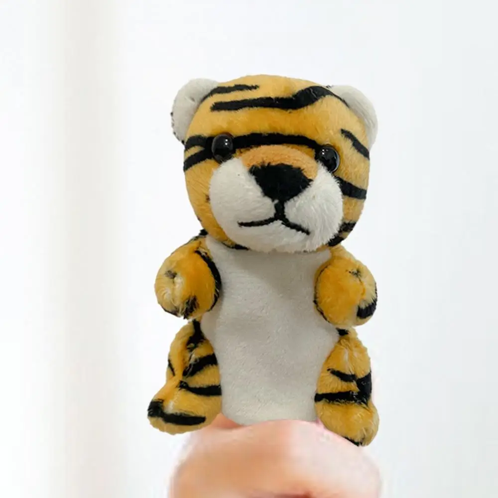 Cartoon Animal Hand Puppet Parent-child Game Hippopotamus Lion Tiger Appease Toys Birthday For Children