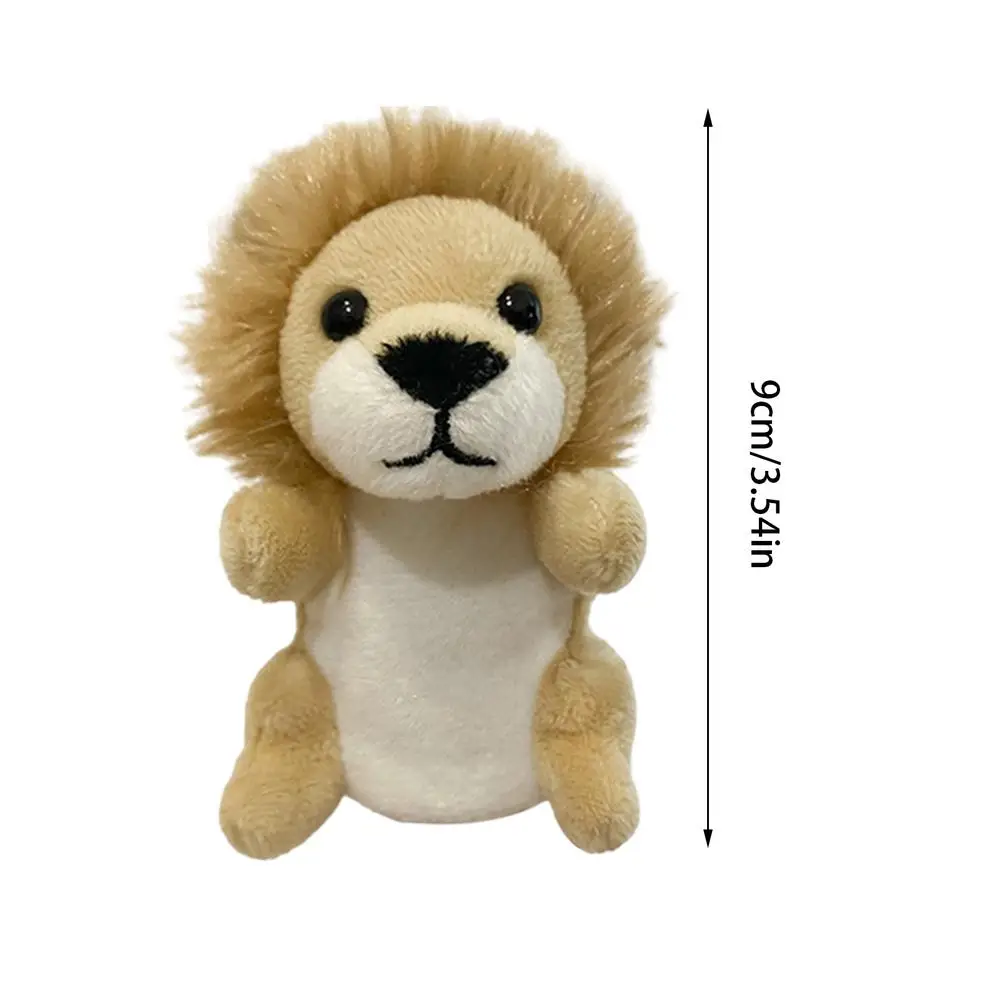 Cartoon Animal Hand Puppet Parent-child Game Hippopotamus Lion Tiger Appease Toys Birthday For Children