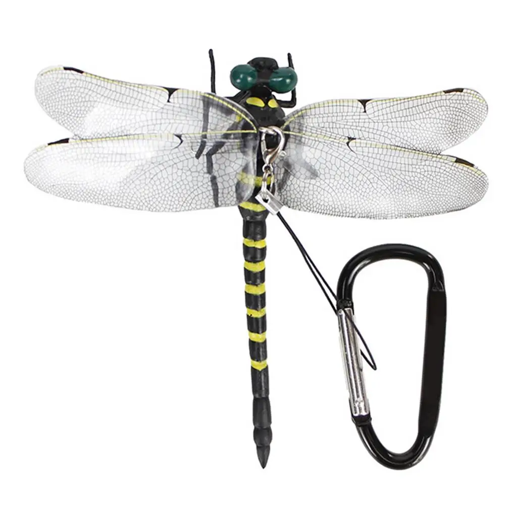 Clip On Dragonfly Fake Dragonflies Simulated Dragonfly Pin Artificial Large Dragonfly Clips Fly Repelling Supplies Attach To