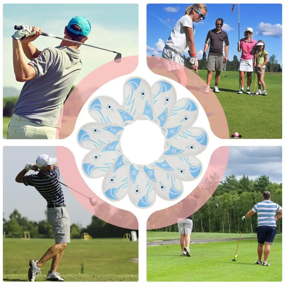 Iron Covers For Golf Clubs Golf Hybrid Headcover 11pcs Protective Club Covers Waterproof Golf Protective Head Cover With Number